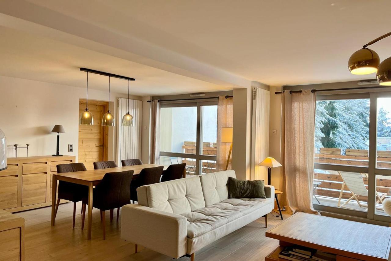 Modern Apt At The Foot Of The Slopes In Megève Exteriér fotografie