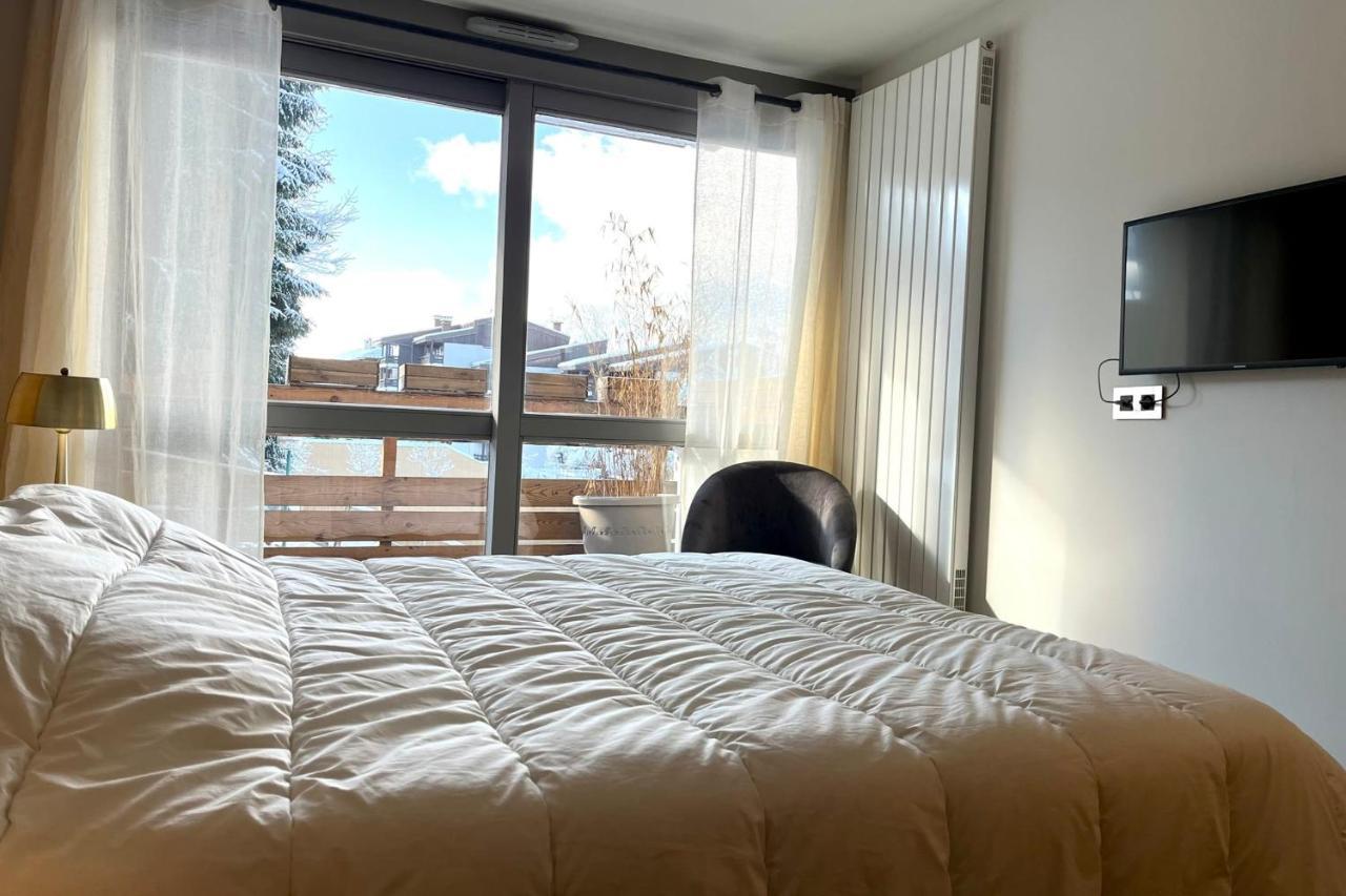 Modern Apt At The Foot Of The Slopes In Megève Exteriér fotografie